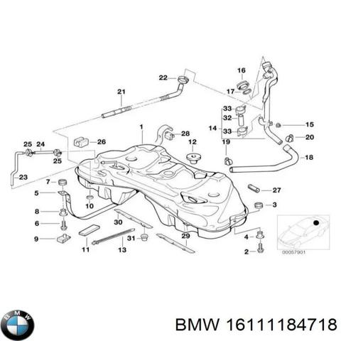 BMW 16111184718 Крышка (пробка) бензобака в наличии Тернополь