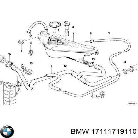 BMW 17111719110 Бачок системы охлаждения расширительный в наличии Львов