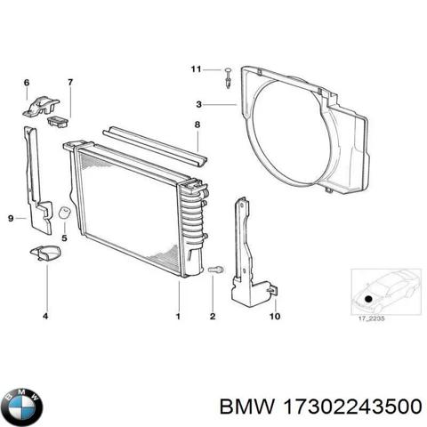 17302243500 BMW Жалюзи радиатора охлаждения купить в Полтава