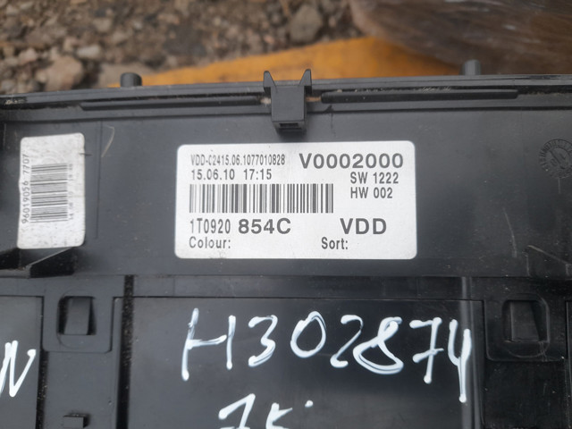 VAG 1T0920854C Приборная доска (щиток приборов) в наличии Житомир