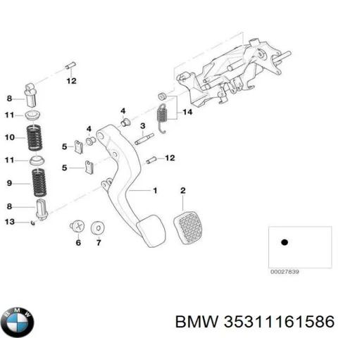 Педаль сцепления 35311161586 BMW