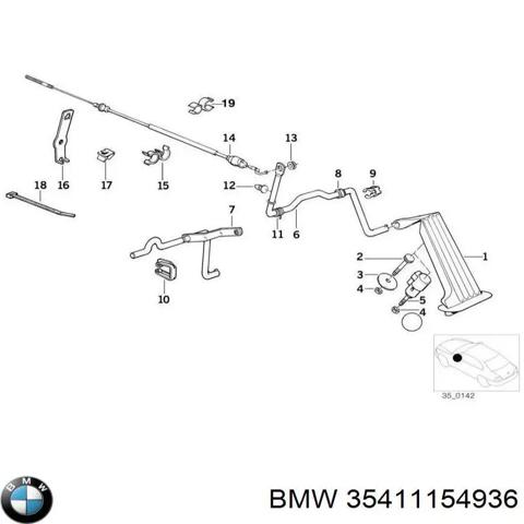 BMW 35411154936 Педаль газа (акселератора) в наличии Украина