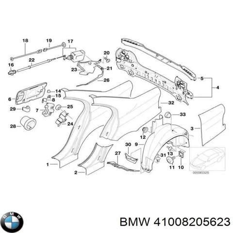 41008205623 BMW Крыло заднее левое купить в Ирпень