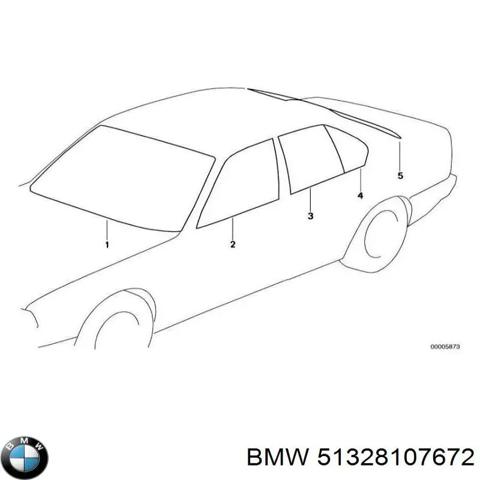 51328107672 BMW Стекло двери передней правой купить в Украина