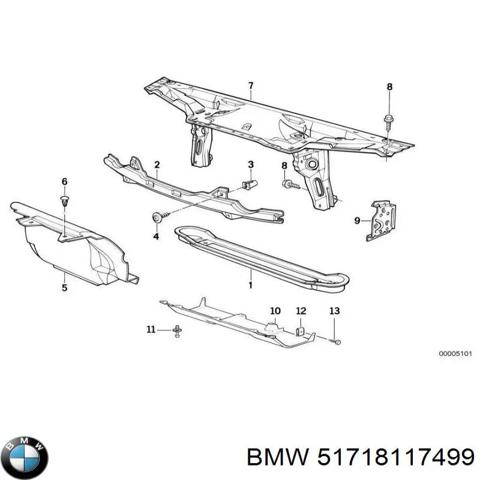 51718117499 BMW Воздухозаборник воздушного фильтра купить в Полтава