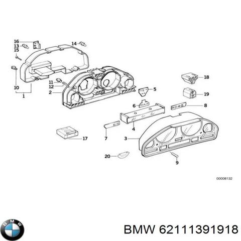 BMW 62111391918 Панель приборов в наличии Запорожье