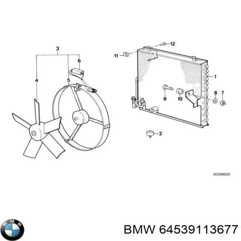 64539113677 BMW Радиатор кондиционера купить в Тернополь