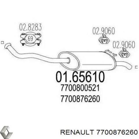 RENAULT 7700876260 Глушитель задний в наличии Черновцы