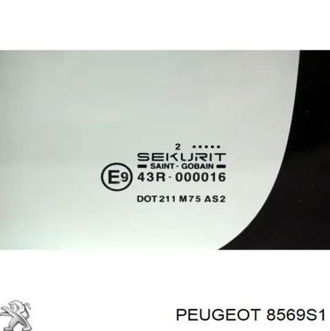 8569S1 PEUGEOT Стекло двери боковой сдвижной правой купить в Ирпень