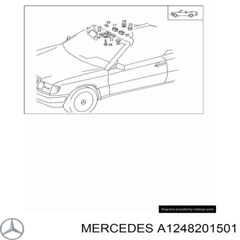 MERCEDES 1248201501 Плафон освещения салона (кабины) задний в наличии Полтава