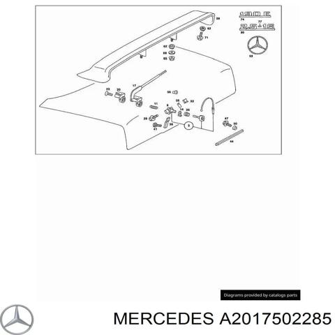 Замок крышки багажника (двери 3/5-й задней) Mercedes C W201