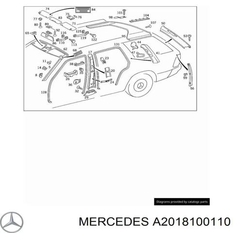 2018100110 MERCEDES Козырек солнцезащитный купить в Житомир
