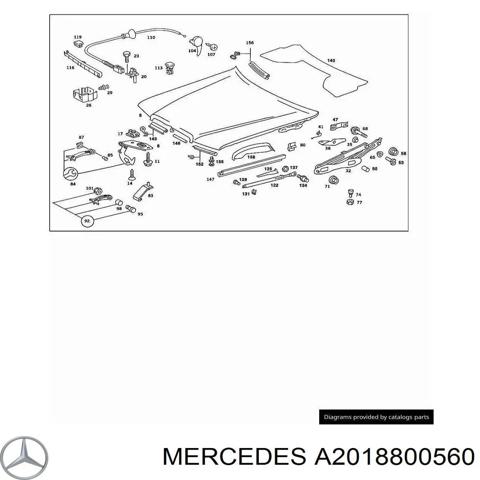 A2018800560 MERCEDES Замок капота купить в Павлоград