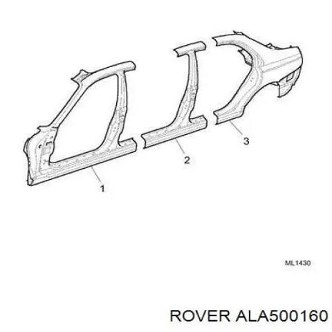 Крило заднє праве  на rover 75 sedan (rj) (01.99 - 12.05) 2.0 cdt (02.99 - ) m47r