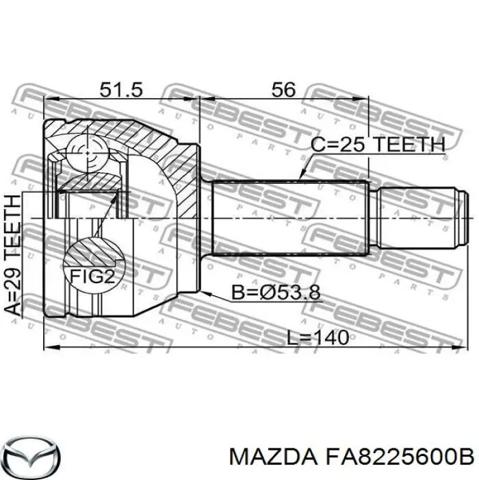 FA8225600B MAZDA Левая полуось купить в Ровно
