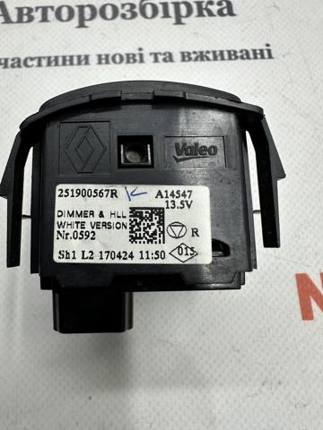 RENAULT 251900567R Кнопка (регулятор) корректора фар в наличии Киев