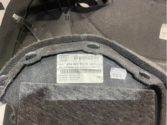 4G5863888A36R VAG Облицовка багажного отсека правая купить в Житомир