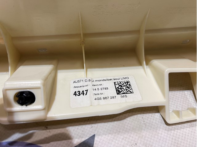 4G5867287 VAG Обшивка стойки кузова внутренняя задняя левая купить в Черкассы