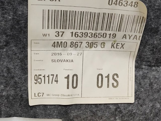 VAG 4M0867303ABFUS в наличии Украина