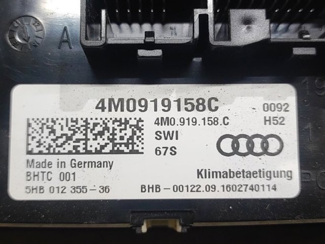 4M0919158CSWI VAG Блок управления режимами отопления/кондиционирования купить в Черновцы