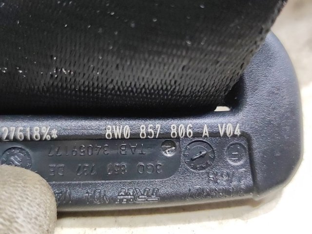 8W0857806AV04 Ремень безопасности задний правый купить Николаев