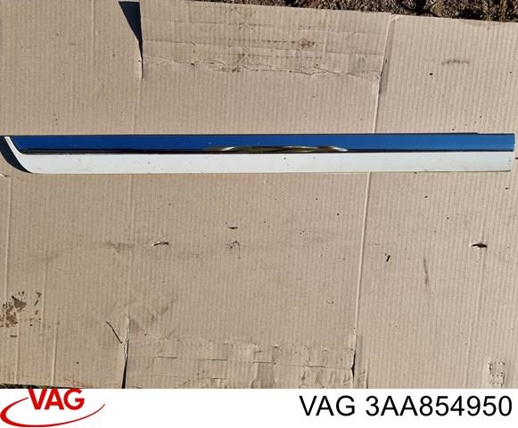 Молдинг задней правой двери, нижний 3AA854950 VAG