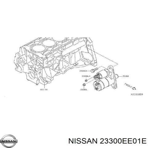 Стартер автомобиля 23300EE01E NISSAN