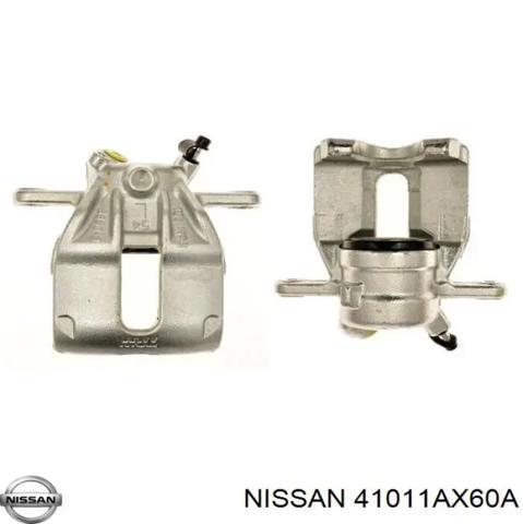 Суппорт тормозной, передний, левый 41011AX60A NISSAN