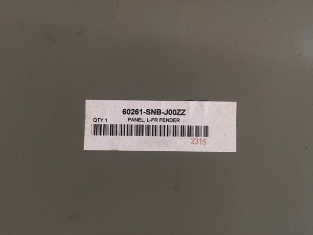 60261SNBJ00ZZ HONDA Крыло переднее левое купить в Черновцы