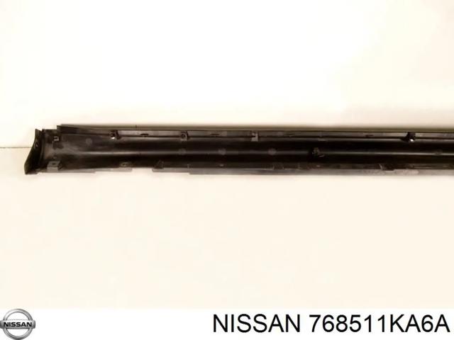 Накладка наружняя (молдинг) порога, левый 768511KA6A NISSAN