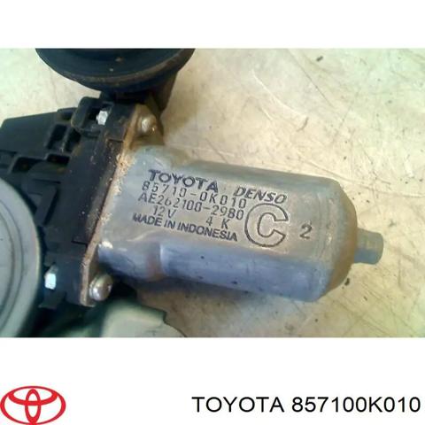 Мотор стеклоподъемника двери передней, правой 857100K010 TOYOTA