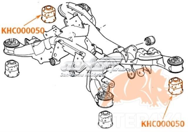 LAND ROVER KHC000050 Сайлентблок задней балки (подрамника) в наличии Черновцы