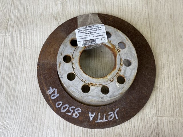Тормозной диск задний volkswagen jetta usa 10-17 1K0-615-601-AB
