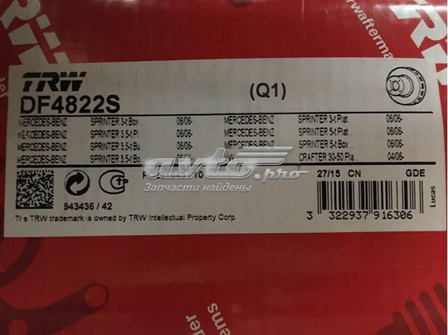 TRW DF4822S Диск тормозной передний в наличии Каменское