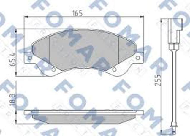 Колодки тормозные дисковые комплект FO925181 FOMAR