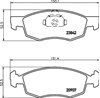 Колодки тормозные дисковые комплект 8DB355010321 HELLA