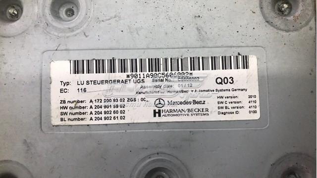Блок управления мультимедийный A1729009302 MERCEDES