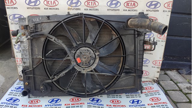 253801F251 HYUNDAI Диффузор радиатора охлаждения, в сборе с мотором и крыльчаткой купить в Ровно