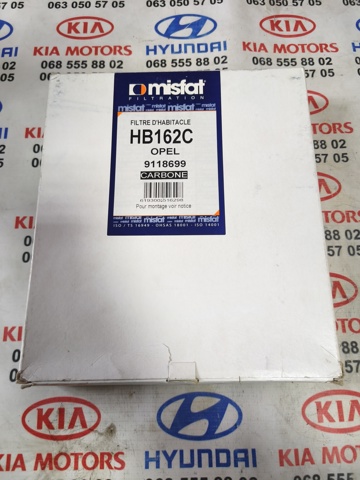 Фильтр воздушный отопителя HB162C MISFAT