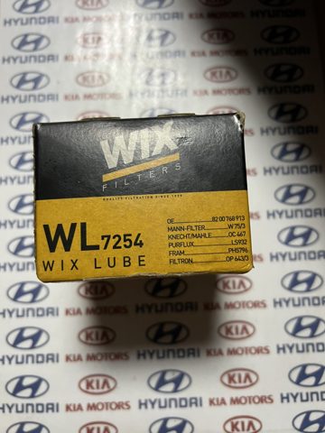 WIX WL7254 Фильтр масляный в наличии Хмельницкий