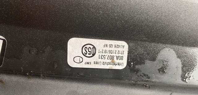 VAG 80A807531 Защита бампера переднего в наличии Сумы