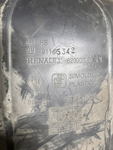 Подкрылок заднего крыла, левый 91165342 RENAULT