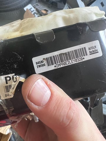 HYUNDAI 845302W000 Подушка безопасности (AIRBAG) пассажирская в наличии Кривой Рог