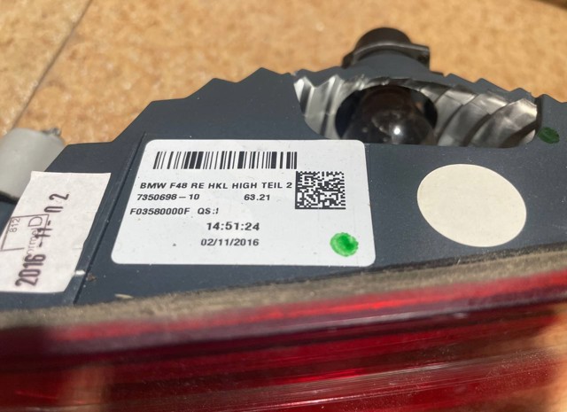 63217350698 BMW Фонарь задний правый внутренний купить в Украина