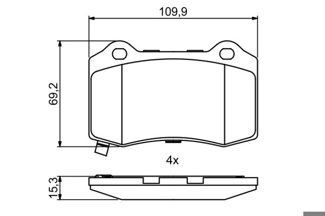 Колодки тормозные дисковые комплект BTS5485 TASHIKO