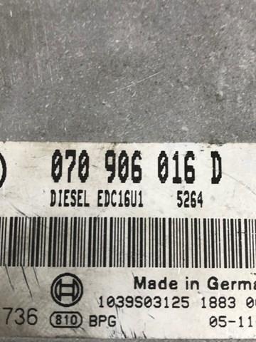 VAG 070906016D Модуль управления (ЭБУ) двигателем в наличии Кривой Рог