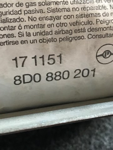 8D0880201 VAG Подушка безопасности пассажира купить в Полтава