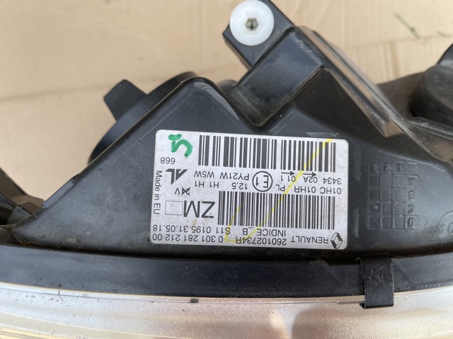 260102734R RENAULT Фара правая купить в Чернигов