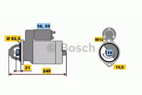 Стартер двигателя 0001109062 BOSCH