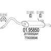 Глушитель задний 0195850 MTS